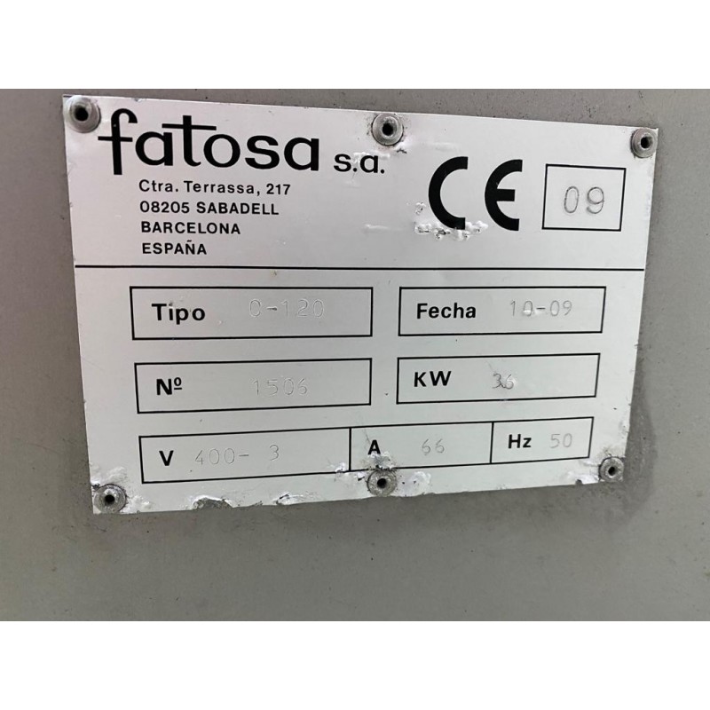 Fatosa used 120 litre Bowl Cutter
